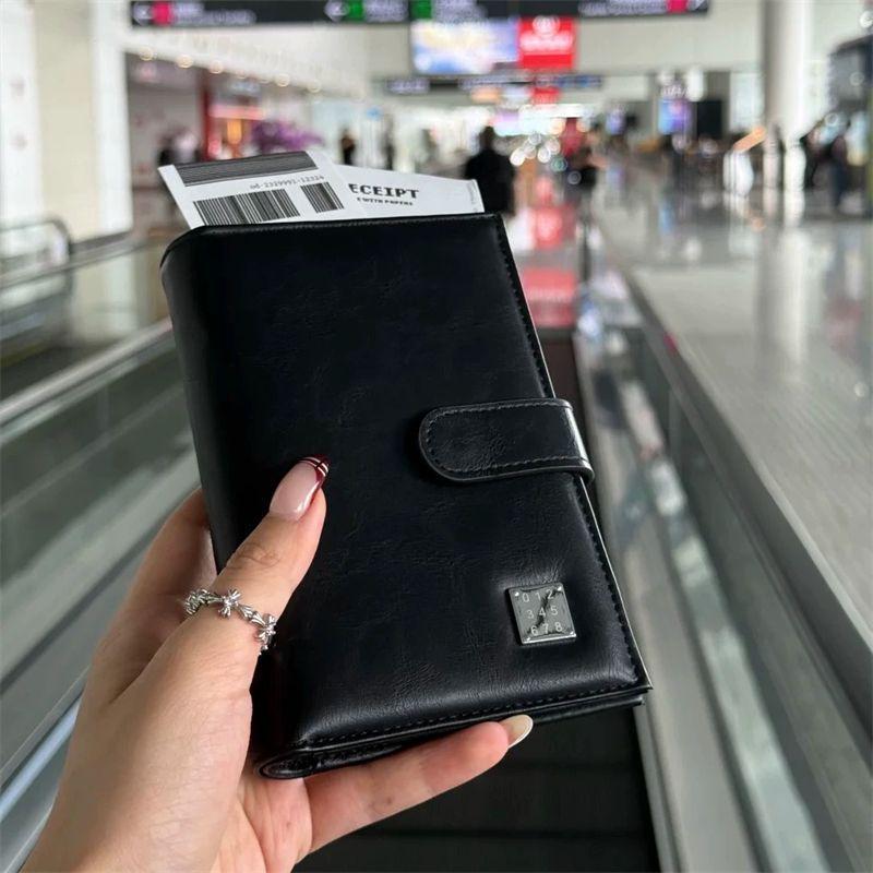 

Женский держатель для паспорта и кошелек: Многофункциональный чехол для хранения монет, билетов, карт и дорожных документов