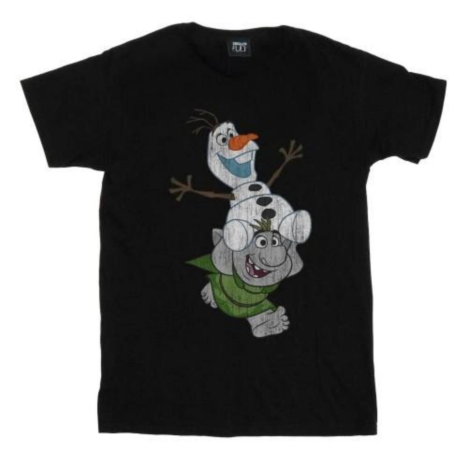 frozen Girls Olaf And Troll Cotton T-Shirt XXXXL