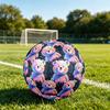 1pc Colorful Bear Art Theme Soccer Ball Football, Size 5, Lightweight PVC, Outdoor Training Soccer Ball,Gift C6539