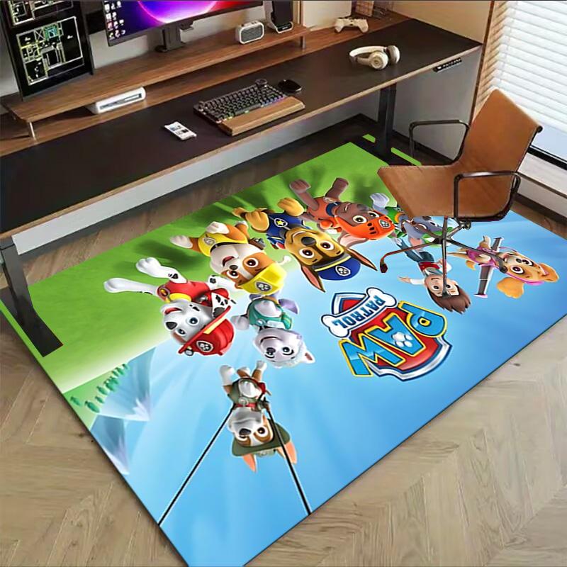 1pc Paw Patrol Adventure Carpet for Playroom Bedroom Living Room Sofa Home Decor,kids Game Area Rug Non-slip Floor Mat Y728111