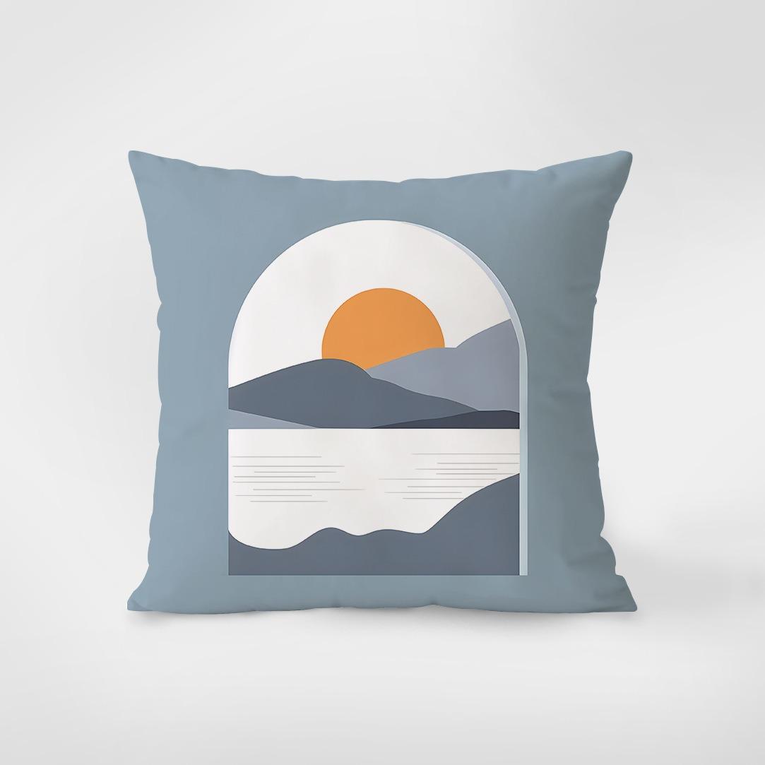 

Синий Маленький Свежий Простая Наволочка Украшения Интерьера Офис Гостиная Домашняя Наволочка 50x50cm