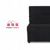Fold-out Armchair Sleeping Function KIMO Bedding Container Family Furniture Black