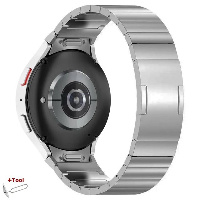 No Gaps Titanium Strap for Samsung Galaxy Watch 7 6 5 4 44mm 40mm Quick Fit Metal Band for Galaxy 4 6 Classic 5Pro 45mm Bracelet