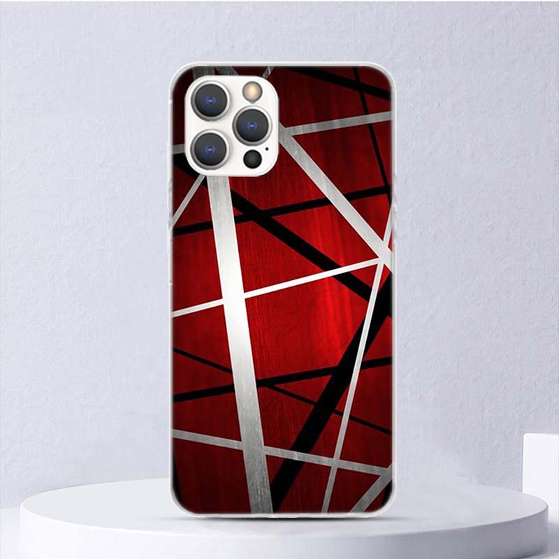 Eddie Van Halen Grafisk Guitar Blød Taske Til iPhone 16 17 Air 16E 15 Plus 11 12 13 Mini 14 Pro Max Telefon Cover Apple 7 8 SE Coqu