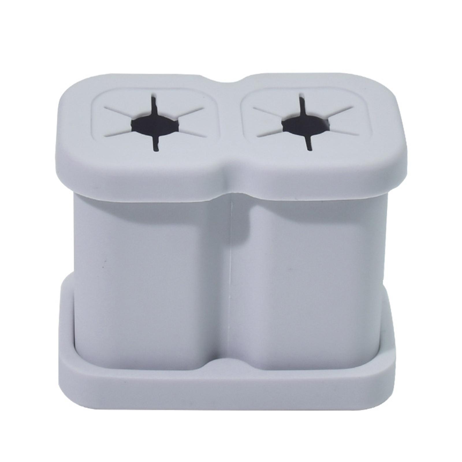 

Food Grade Silicone Toothbrush Holder Suction Cup Stand For Electric Toothbrush Heads Organize 2/4Holes 2