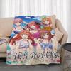 Anime T-The Quintessential Quintuplets Throw Lightweight 240g Flannel Blanket Soft Skin-friendly for Summer Cooling