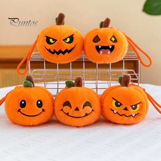 Creative Pumpkin Plushies Halloween Plush Keychain, Cute Spooky Stuffed Toy Pendant for Bag Charm Keys, Soft Mini Doll Hanging Ornament Festival