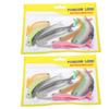 2Set Artificial Simulation Double Color Soft Silicone Lure Bait Fishing Accessory