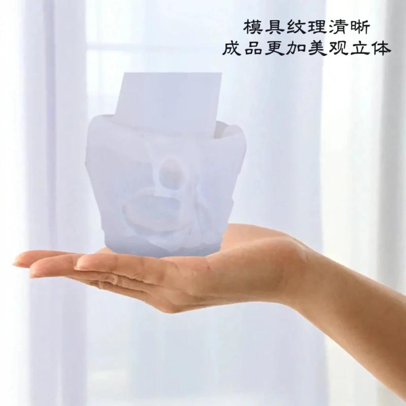 Top Quality DIY Silicone Mold for Epoxy Resin Flower Shape Candle Cup Vase Storage Box Girl Flower Pot Craft Making Tools Home