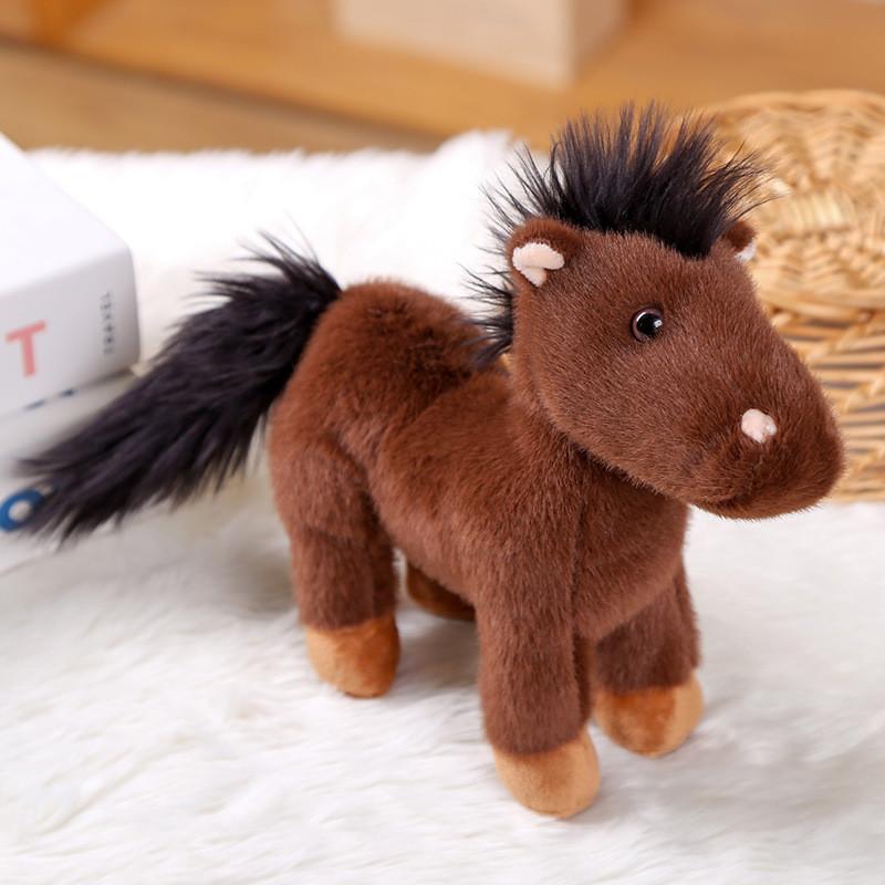 Pony Plush Toy Gift For Girls Soft Short Plush Animal Doll For Kids And Collectors