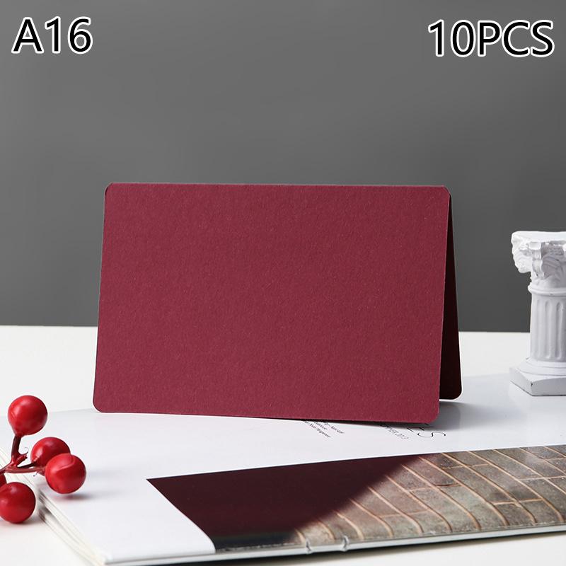 10 Buc. Cartonașe de Felicitare Goale din Hârtie Kraft Pliabile Multifuncționale Cartonaș din Hârtie Rigidă Nuntă Festival Plic Cartonaș de Invitație