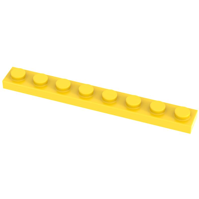 Funbrick 50 Stück 1x8 Platte 3460 Kompatibel mit Berühmten Bausteinen MOC DIY Klassisches Spielzeug Steine