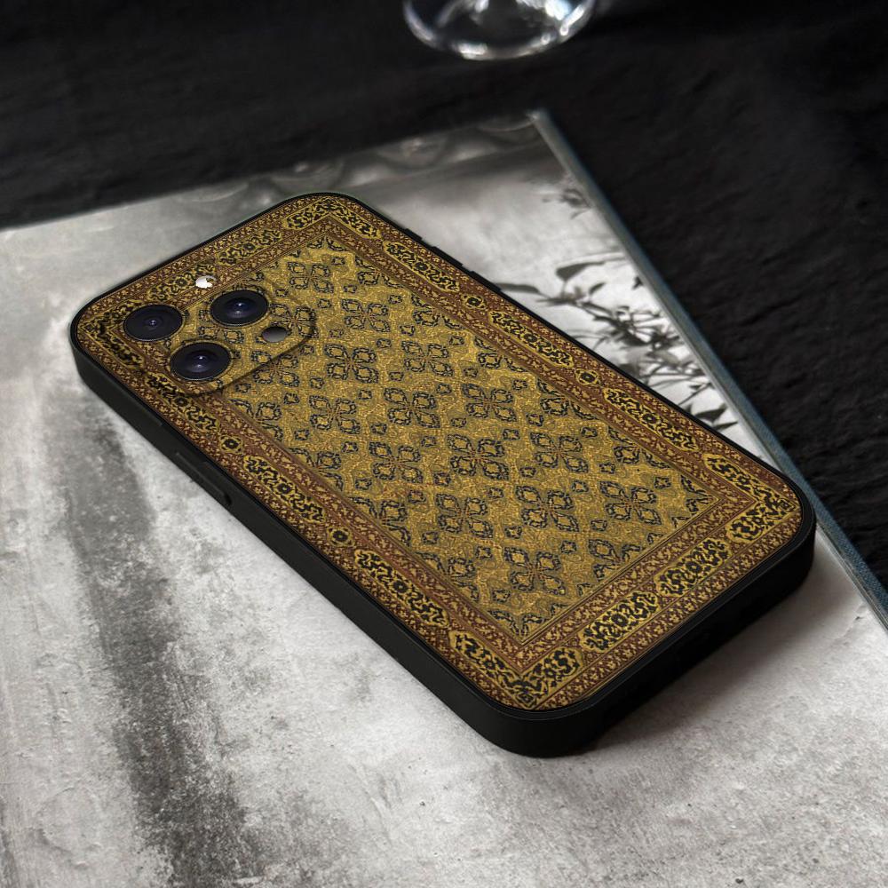 Persian Carpet Phone Case For Iphone 16 15 11 13 14 Pro Max 7 8 Plus X Xr Xs Max 12mini Black Shell Cover Case