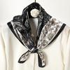 New Satin Shawl Design Wild leopard Print Silk Square Women neck scarves Wrap Headkerchief Beach Hair Band women's bandana