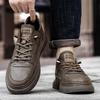 Chaussures en cuir tendance pour hommes 2025: Style Britannique Polyvalent Automnal Décontracté & Formel.