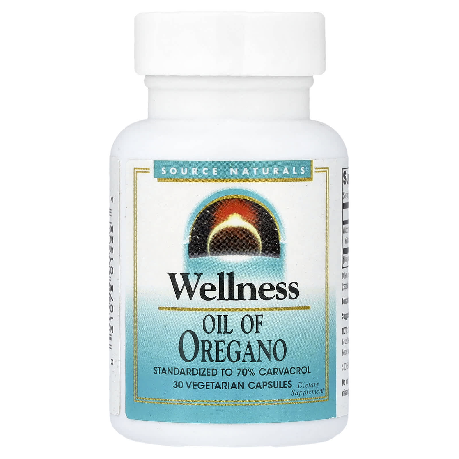 

Source Naturals, Wellness, Oil of Oregano, 30 Veggie Capsules (45 mg per capsule)