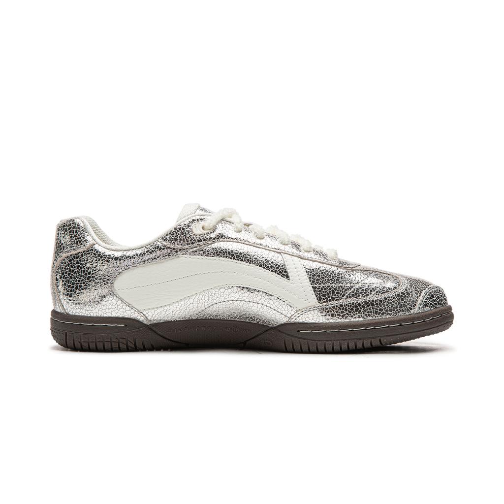 Li Ning Table Tennis Series Trendy Versatile Durable Lightweight Low-Top Casual Shoes Unisex Sneakers Silver AZGW003-1