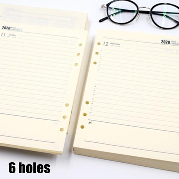 180 Blatt A5 Innenteil Ersatz Loseblatt Binder Notizbuch Seiten Planer