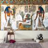 2D Antike Ägyptische Grabmalerei Kulisse Hieroglyphen & Figuren Themen-Deko Hintergrund