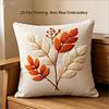 Fall Leaf Throw Pillow Cover Boho Autumn Botanical Berry Decorative Cushion Case For Sofa Living Room Home Decor
