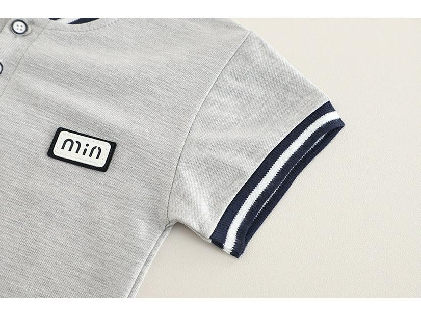 2025 Summer Boys' Casual Denim Shorts and T-Shirt Two-Piece Set