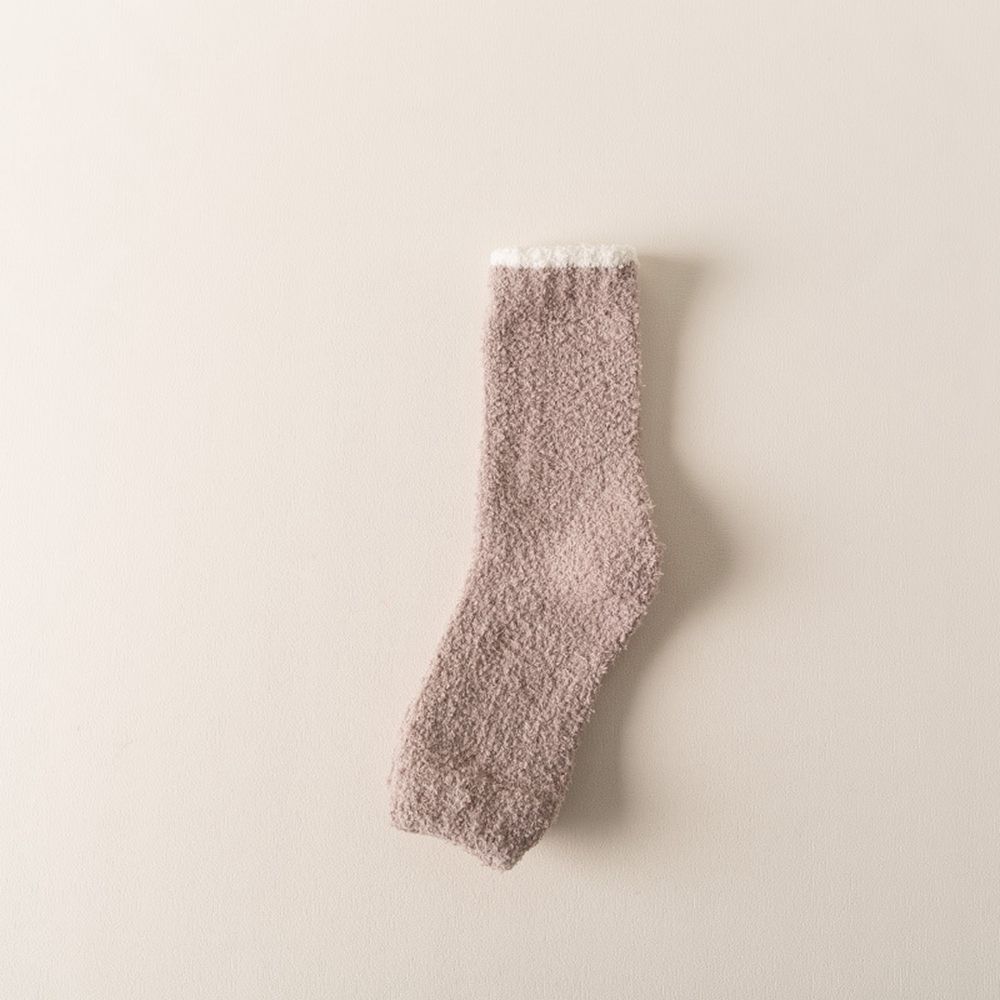 Autumn Girls Foot Cover Lolita Coral Fleece Socks Women Hosiery Knee Protection Knitted Leg Warmers