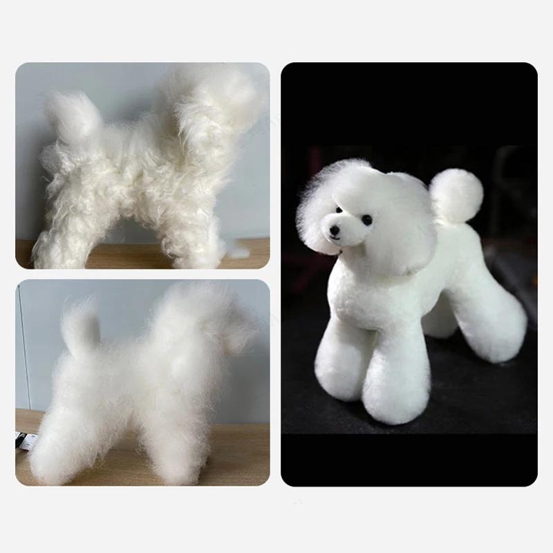 

Pet Simulation Hair Beauty Practice Dog Standard Poodle Teddy Dog Whole Body Fake Hair Only Pet Grooming Trimming Hair Practice