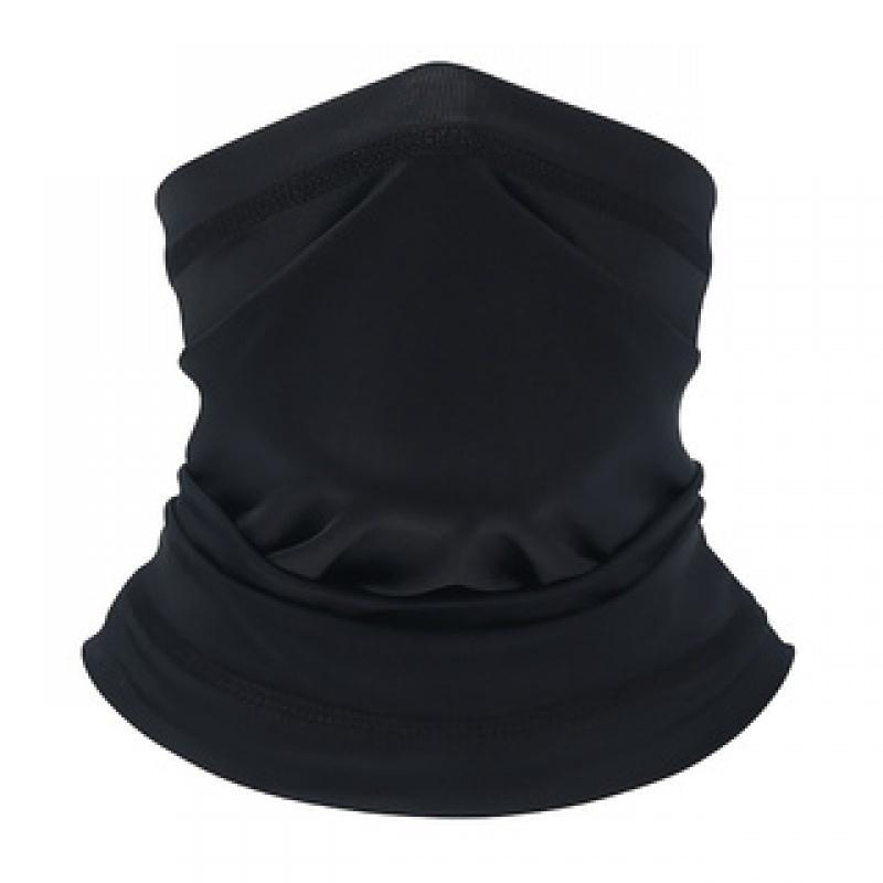 1pc Black Multi-Functional Sports Scarf Face Mask - Windproof, Dustproof, Sun Resistant, Breathable & Comfortable for Cycling, Skiing