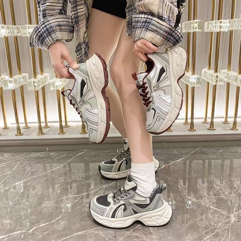 Spring and Autumn New Thick-soled Heightening Casual Sports Shoes Thick-soled Retro Dad Shoes Purchase