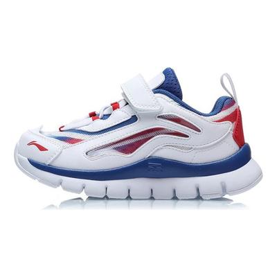 Li Ning Kids Aurora Skywalker Non-Slip Shock Absorbing Wear-Resistant Breathable Sports Casual Shoes Kids Shoes Cyclone-Blue YKNR104-61