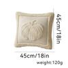 Soft Plush Fabric Throw Pillow Covers Pumpkin Pattern Faux Wool Cushions  Living Room Bedroom