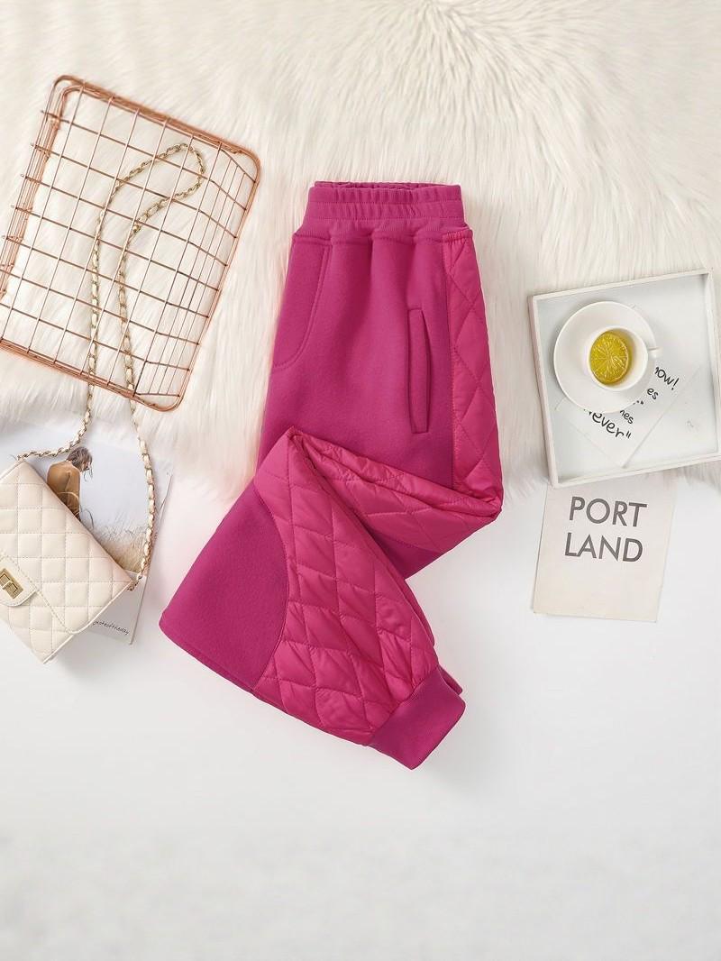 

Winter 2025 High Waist Plus Size Cotton Pants - Fashionable Casual Thick Warm Cuffed Trousers for Women 4XL for 160-180 jin