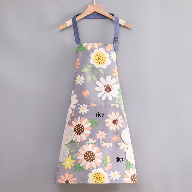 Fashionable Summer Canvas Apron: Breathable, Anti-Fouling, and Durable for Home and Kitchen
