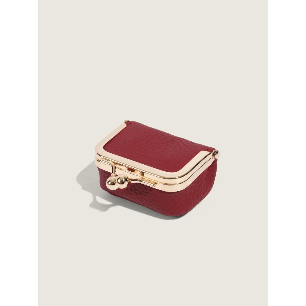 Neue kleine goldene Tasche Ring Ohrring Schmucktasche Kopfhörer Münzaufbewahrung Schmucktasche Mini Münzgeldbörse