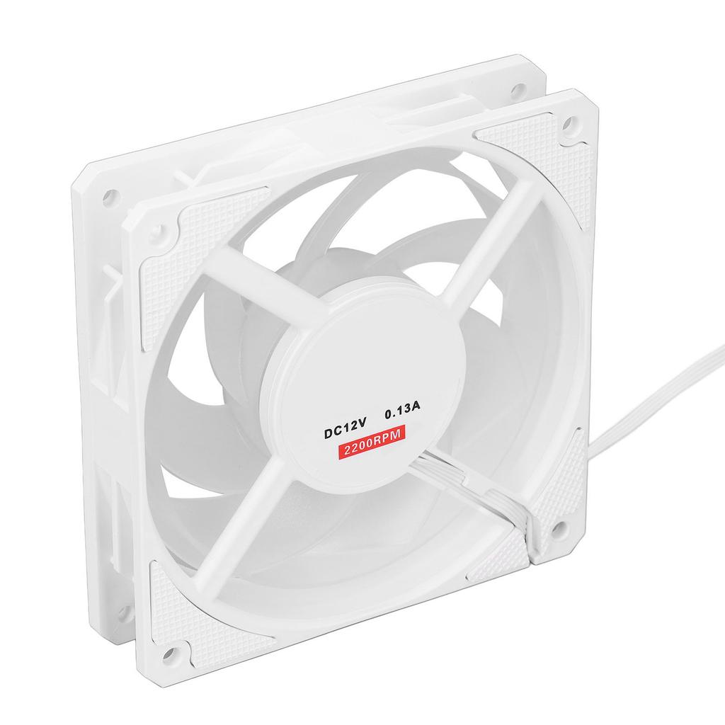 PWM PC Case Fan White MFDB Hydraulic Bearing 2200RPM Intelligent Temperature Control 7 Blades 4 Pin