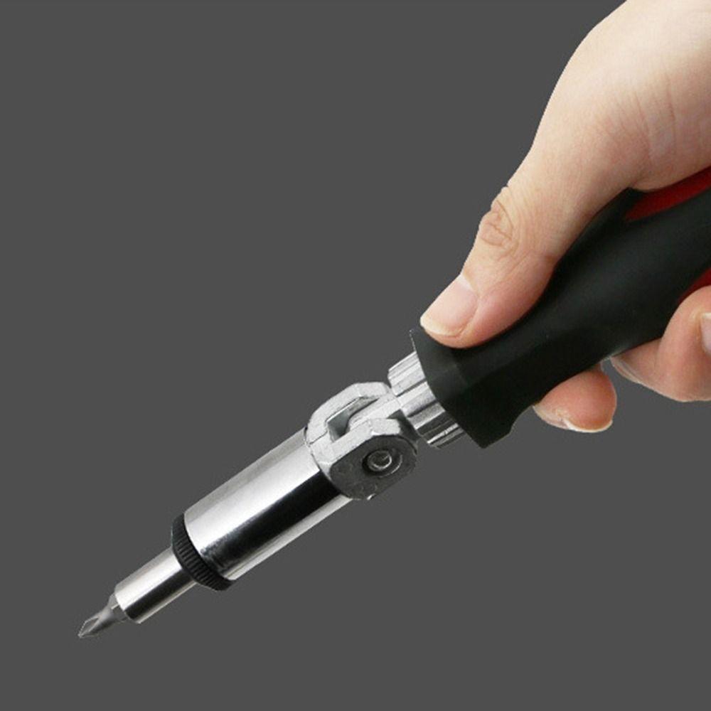 1/4 Inch Hex Interface Ratchet Screwdriver Foldable T-type Screwdriver Bicycle Repair
