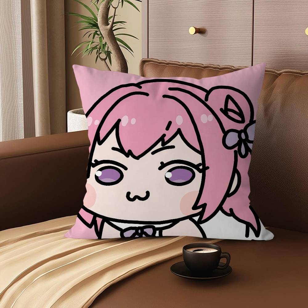 

D-Dorothy DORO Cartoon Animation Maple Design Cushion Cover Happy Autumn Harvest Decor Holiday Decorati Pillow Cover 12x12Inch