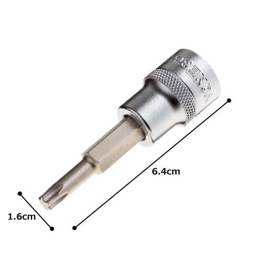 TONE HP3TX-T30 Torx Socket (Heavy Duty), 9.5mm (3/8") Drive, T30