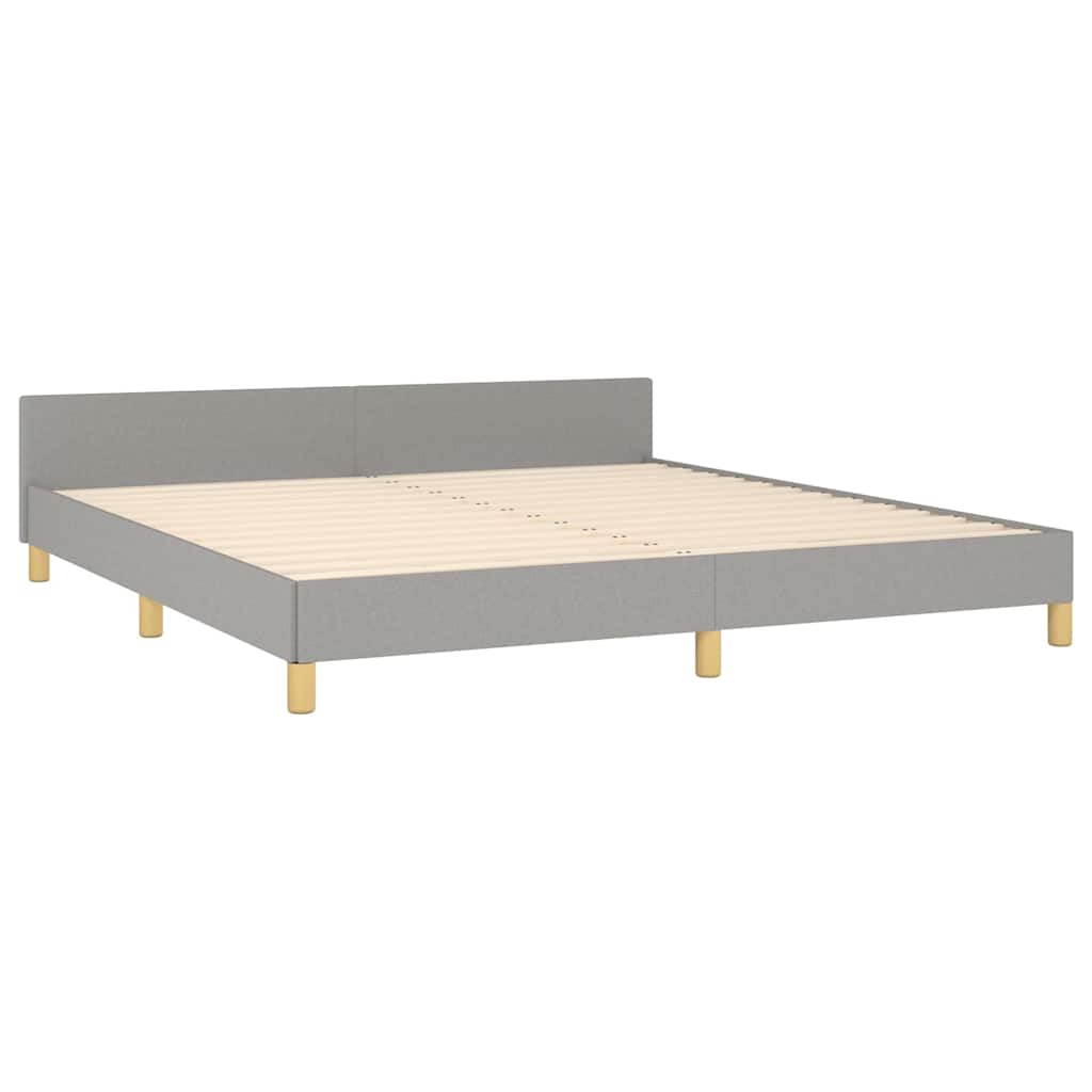 VidaXL Bettgestell ohne Matratze Hellgrau 180x200 cm Stoff