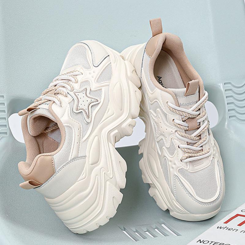 Women Casual Shoes  New Design Women'S Vulcanized Shoes Retro Sports Shoes Fashion Chunky Sneakers Female  De Mujer