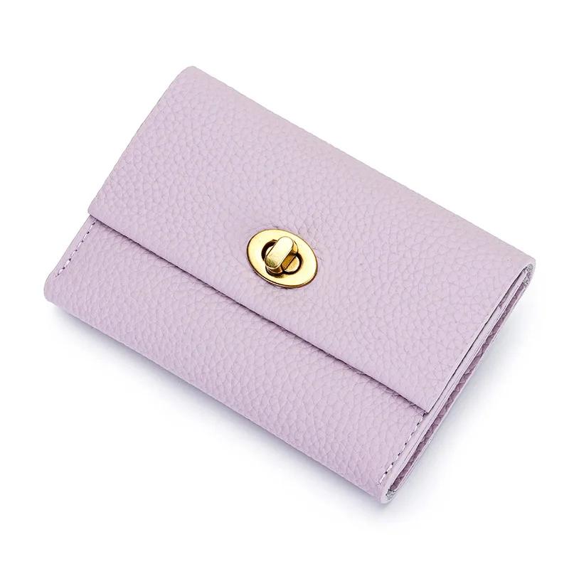 Genuine leather wallet women short zipper purse brand design coin purse id card holder 100% Cowhide ladies wallets money