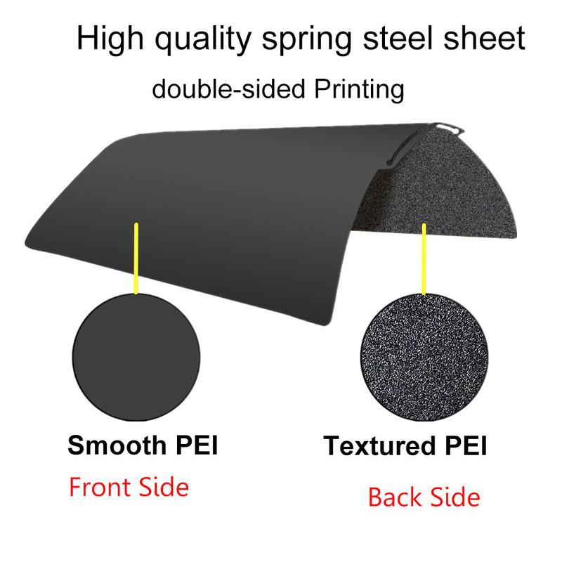 Black PEI Plate for Bambu Lab A1 P2S P1P P1S X1 X1C Build Plate 257x257mm Smooth PEO PET Textured PEI Bambulab P1P A1 Heated Bed