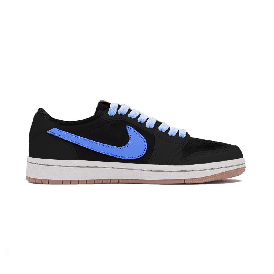 Travis Scott X Jordan Air Jordan 1 Vintage Basketballschuhe Unisex Low Top Schwarz DZ4137-700(Team-)-Zufällige Verpackungsbeutel