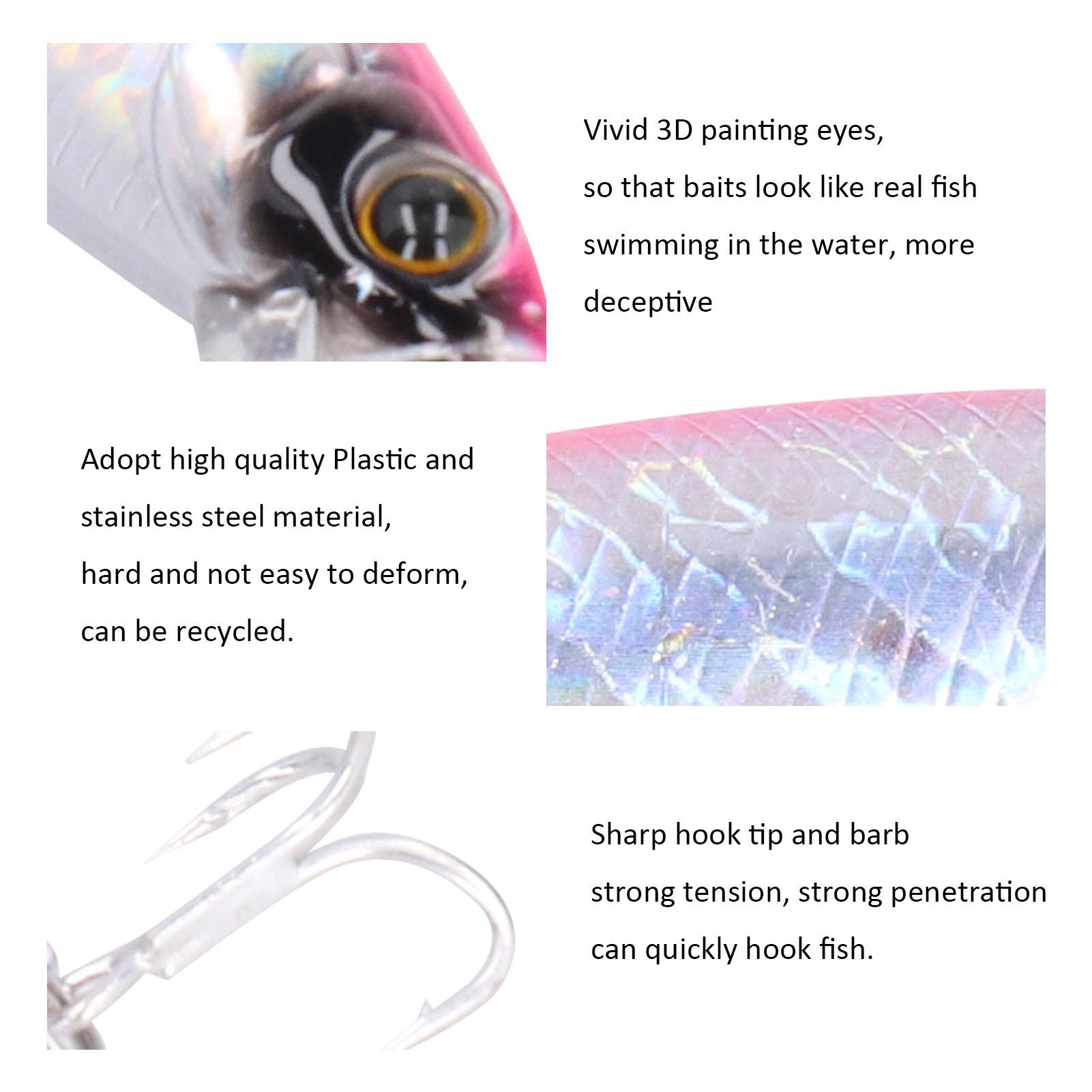 

1PCS DeepS Fishing Lure with Treble Hook 40g Artificial Simulation Bait Accessory(Pink )