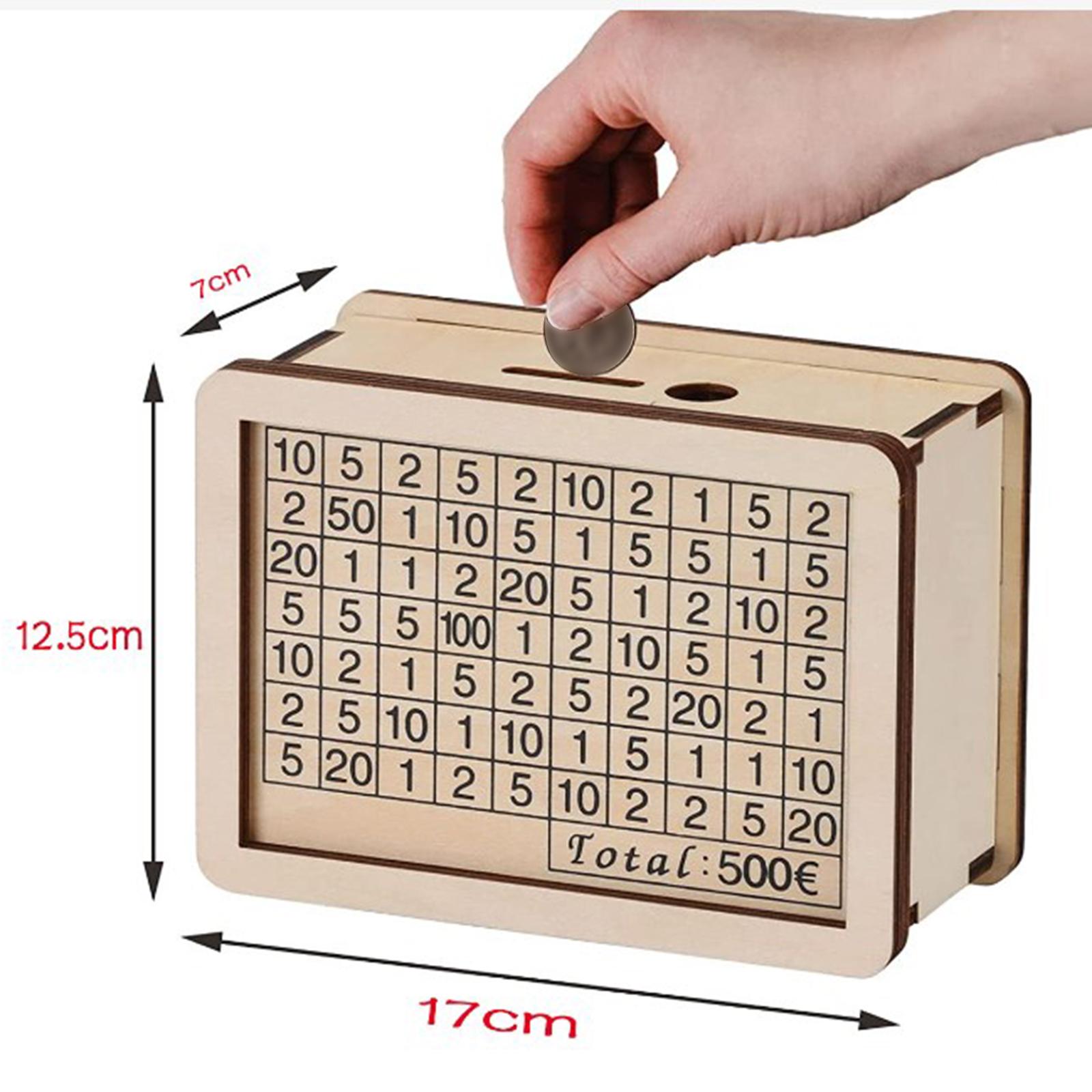 

Подсчет монет Копилка с открывающейся деревянной копилкой со счетчиком Ящик для хранения денег для детей, мальчиков, девочек, взрослых, подарок на вечеринку