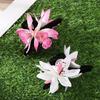 Elegant Fabric Flower Hair Claw Clip Hair Banana Barrettes Women Hair Ornaments