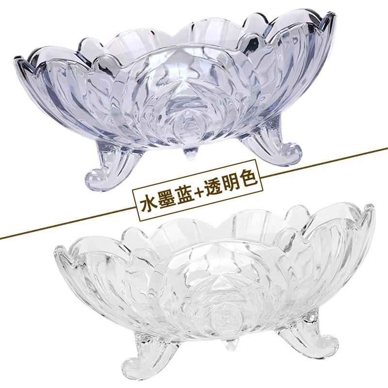 Moderne kreative Kristallglas-Fruchtschale für Zuhause, Süßigkeiten, Trockenfrüchte, Salatschüssel, Wohnzimmer Couchtisch Dekoration Aufbewahrung