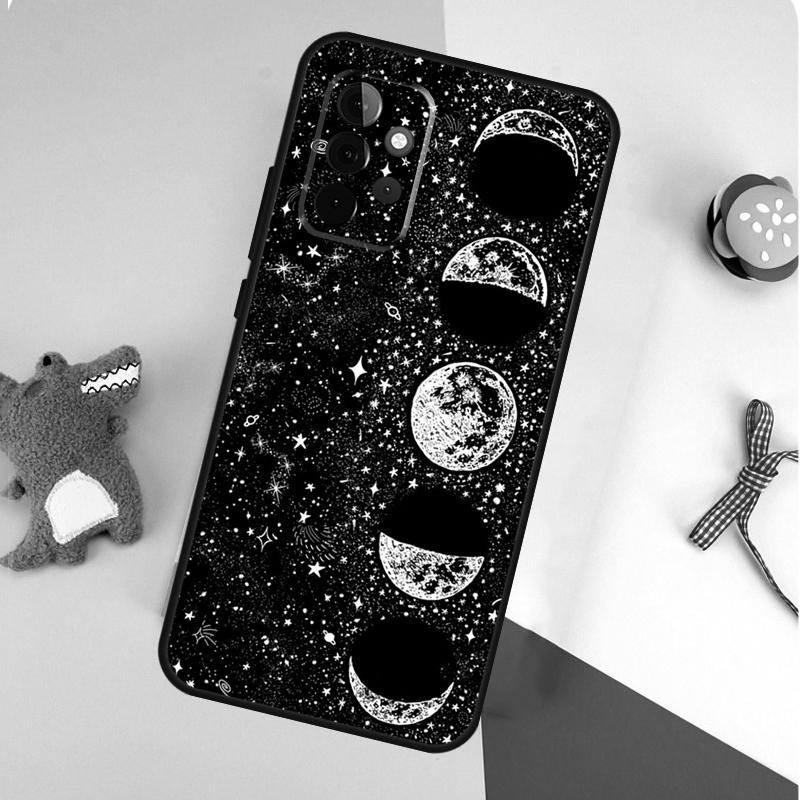 Moon Stars Space For Samsung Galaxy A53 A33 A13 A54 A34 A14 A55 A35 A15 A05 A06 A16 A22 A32 A52 Phone Case
