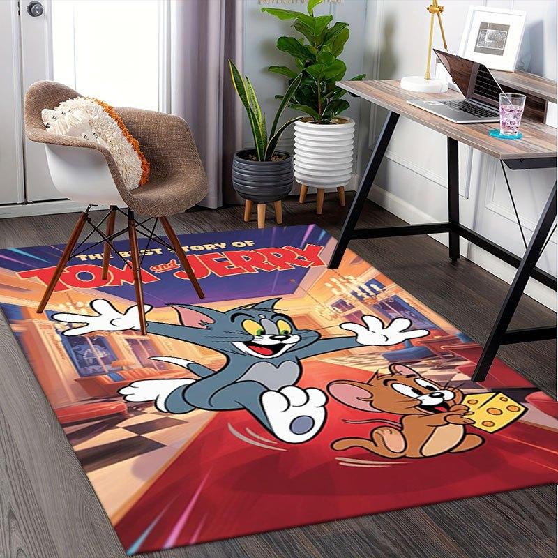 Die beste Geschichte von Tom & Jerry: Klassische Cartoon-Abenteuer Büro-Matte Heim-Dekoration Geschenk für Halloween & Weihnachten LD117