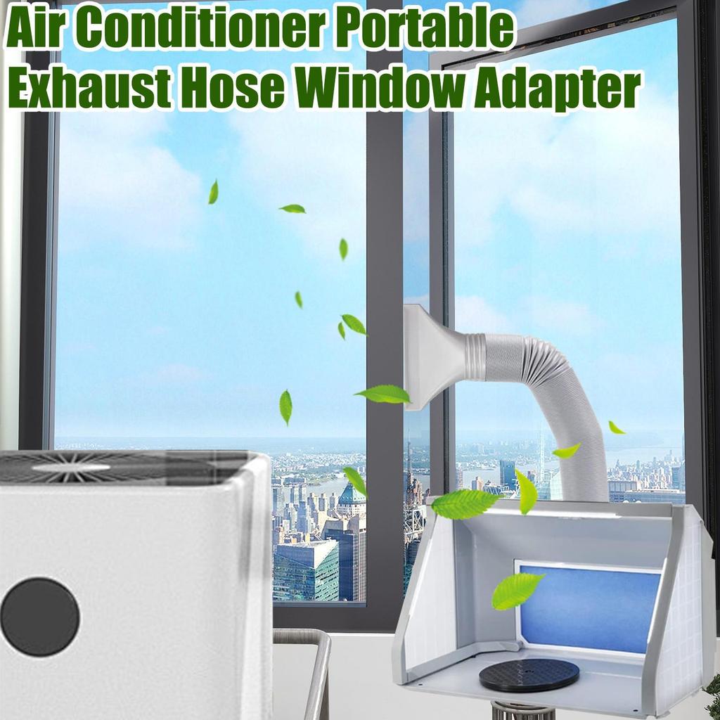 Flat AC Hose Adapter Portable Air Conditioner Exhaust Pipe Coupler Slim Flat Duct Fittings Accessories For Air Conditioning